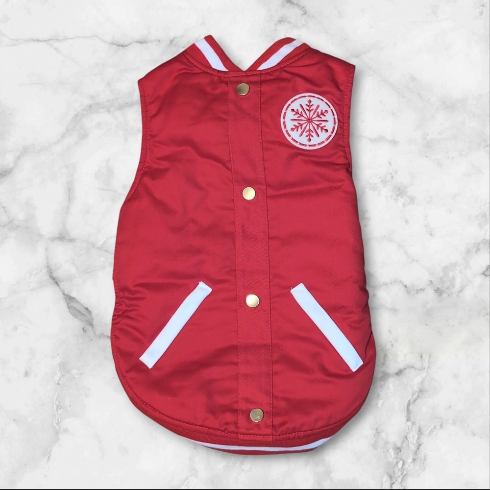 Wondershop Red Holiday Snowflake Dog Coat